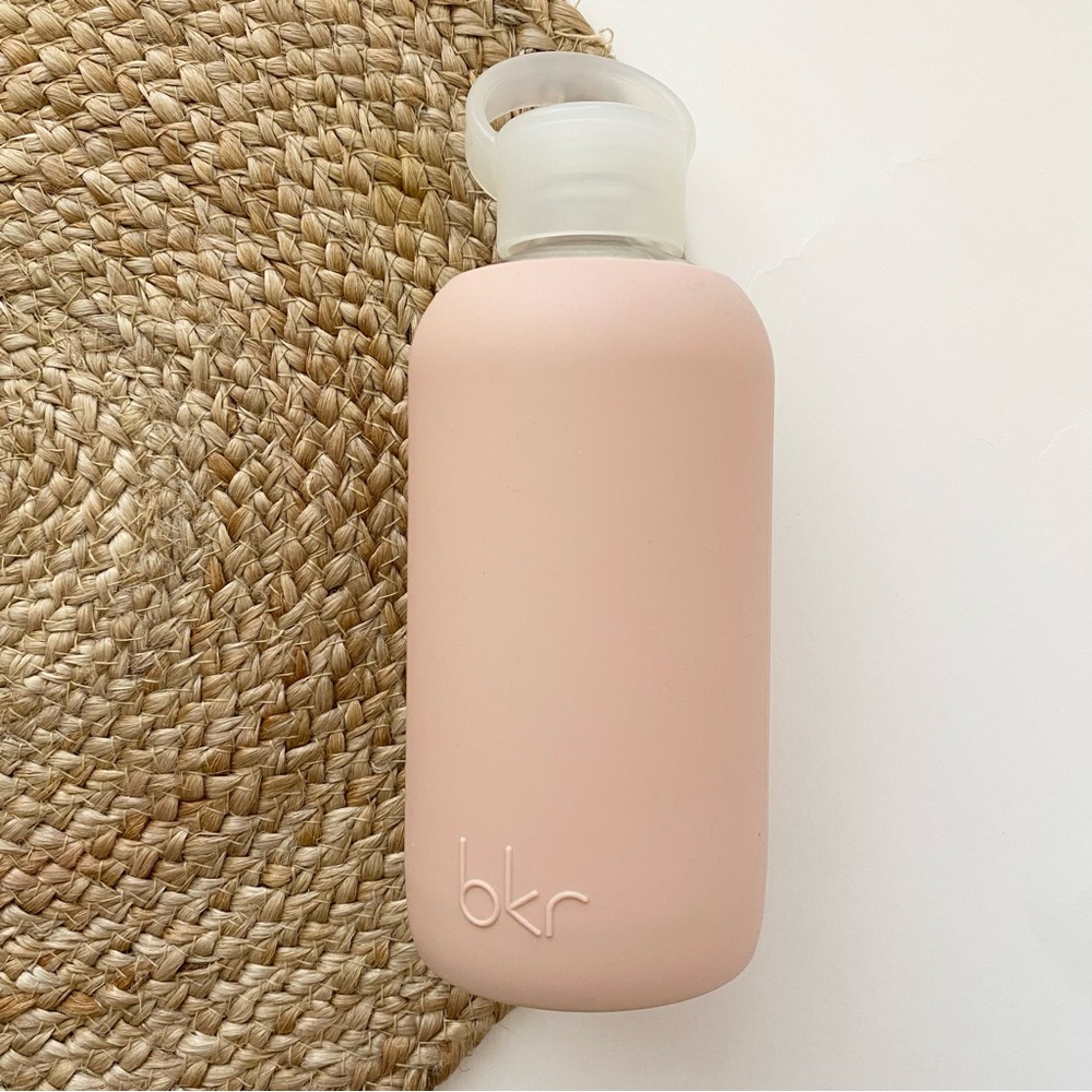BKR The Original Glass Water Bottle in Light Pink - Little